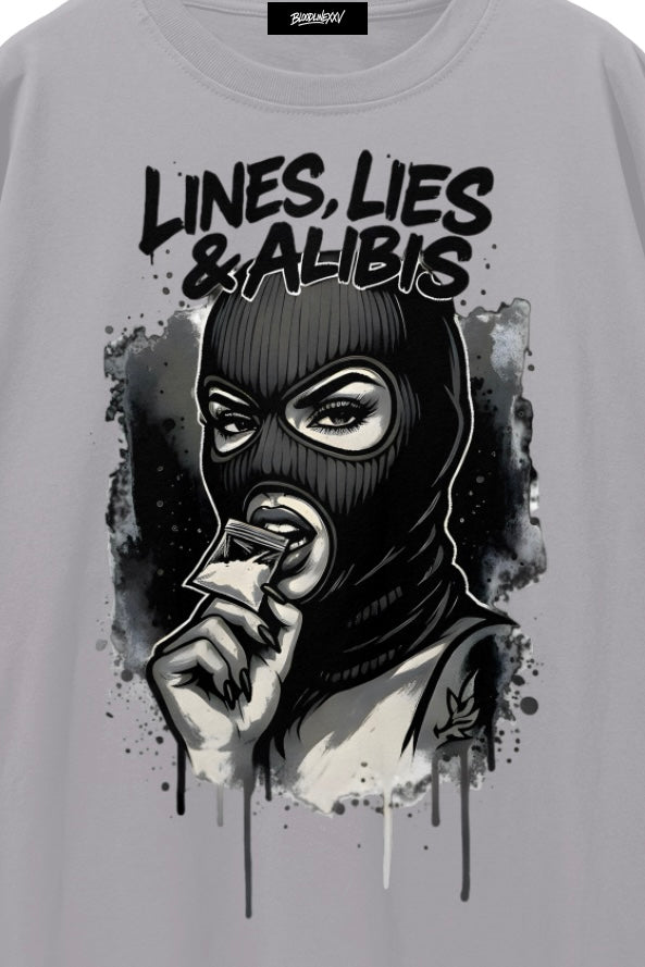 Lines, Lies & Alibis Unisex Tee