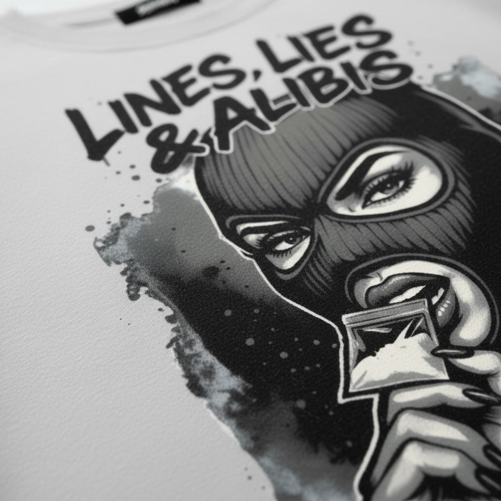 Lines, Lies & Alibis Unisex Tee